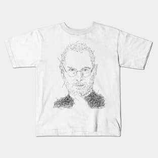 Steve Jobs Sketch Kids T-Shirt